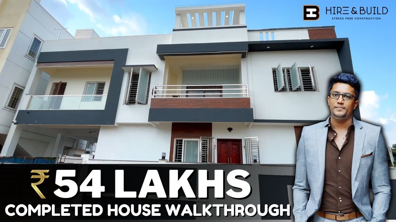54 லட்சத்துல இவ்ளோ அழகான வீடா? |  North facing | 2514 sqft | 3 bhk G+1 | Duplex House | HireandBuild