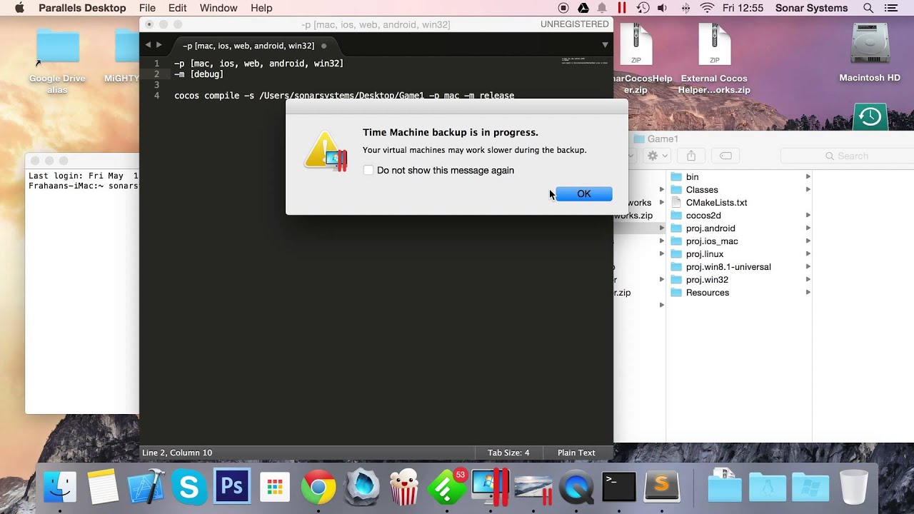 Cocos js setup for macbook pro
