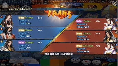 Vltk Mobile | Tàng Kiếm - Thiên Nhẫn - Cái Bang pk Thông Thiên Tháp tầng 8