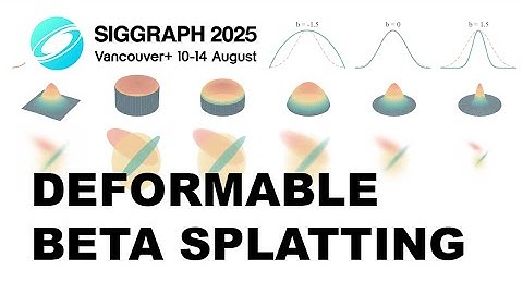 [SIGGRAPH 2025] Deformable Beta Splatting Demo