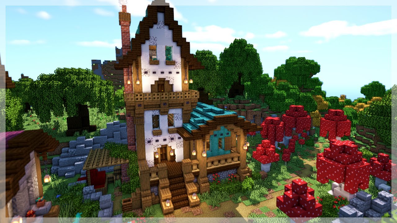 Minecraft, How to Build a MEDIEVAL Fantasy House