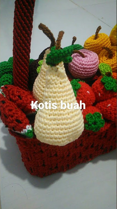 kotak tisu keranjang buah||#kotis #crochet #perajut #shorts