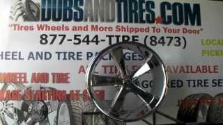 www.DUBSandTIRES.com 22 Inch American Racing Nova Chrome Wheels VN701 Muscle Car Staggered Rims