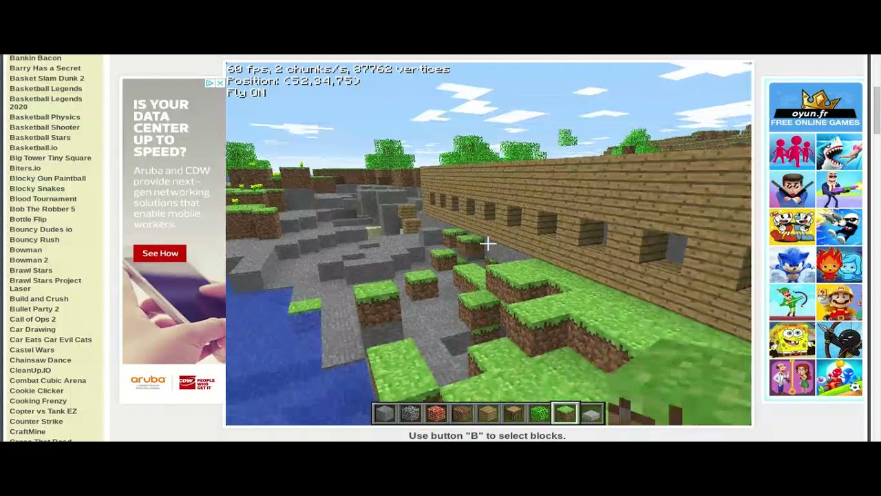 minecraft classic google sites new (part 1) - YouTube