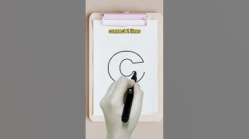 how to draw 3D small letter c