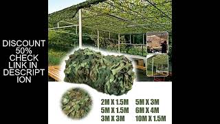 3Mx5M/4Mx6M Hunting Camouflage Nets Woodland Training Camo Netting Car Covers Shade Sunscreen Campin
