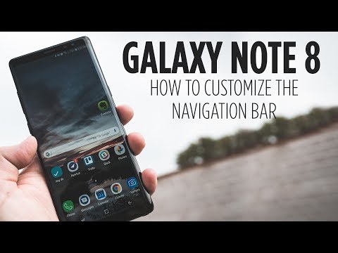 Galaxy Note 8 - How to Customize the Navigation Bar