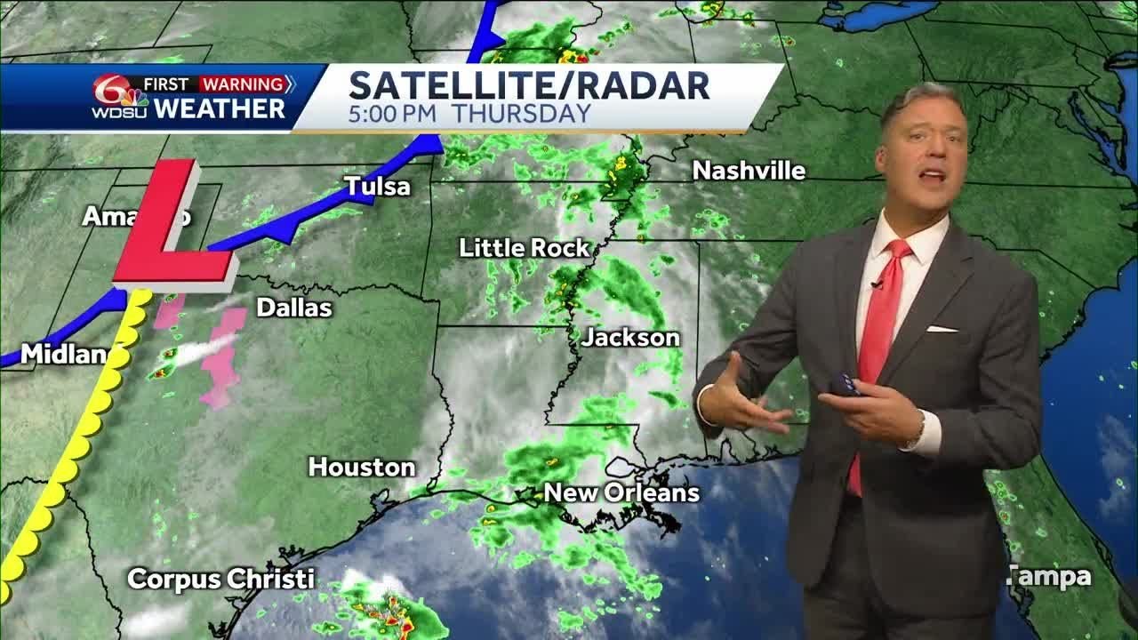 Tracking showers and possible storms Friday then heating up over the ...