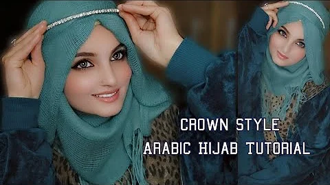 Trending Hijab Tutorial | crown style 👑💖 | Arabic style | New Hijab 2023 | uroojhijab