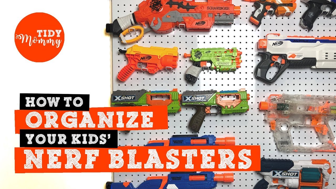 nerf gun organizer ideas