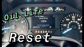 HOW TO RESET OIL LIFE ON A 2018 - 2020 FORD F150