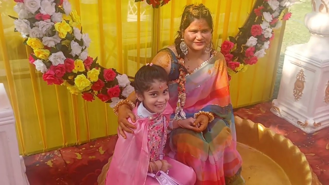 बहन की हल्दी का प्रोग्राम ❤️❤️❤️❤️