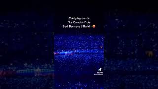 Coldplay Canta “La Canción” De J Balvin y Bad Bunny en Colombia #youtubeshorts