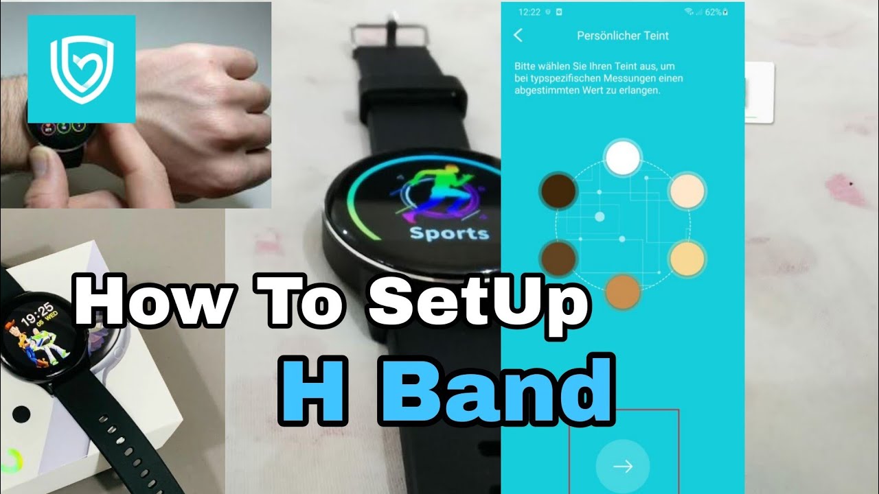How To SetUp H Band Watch - YouTube