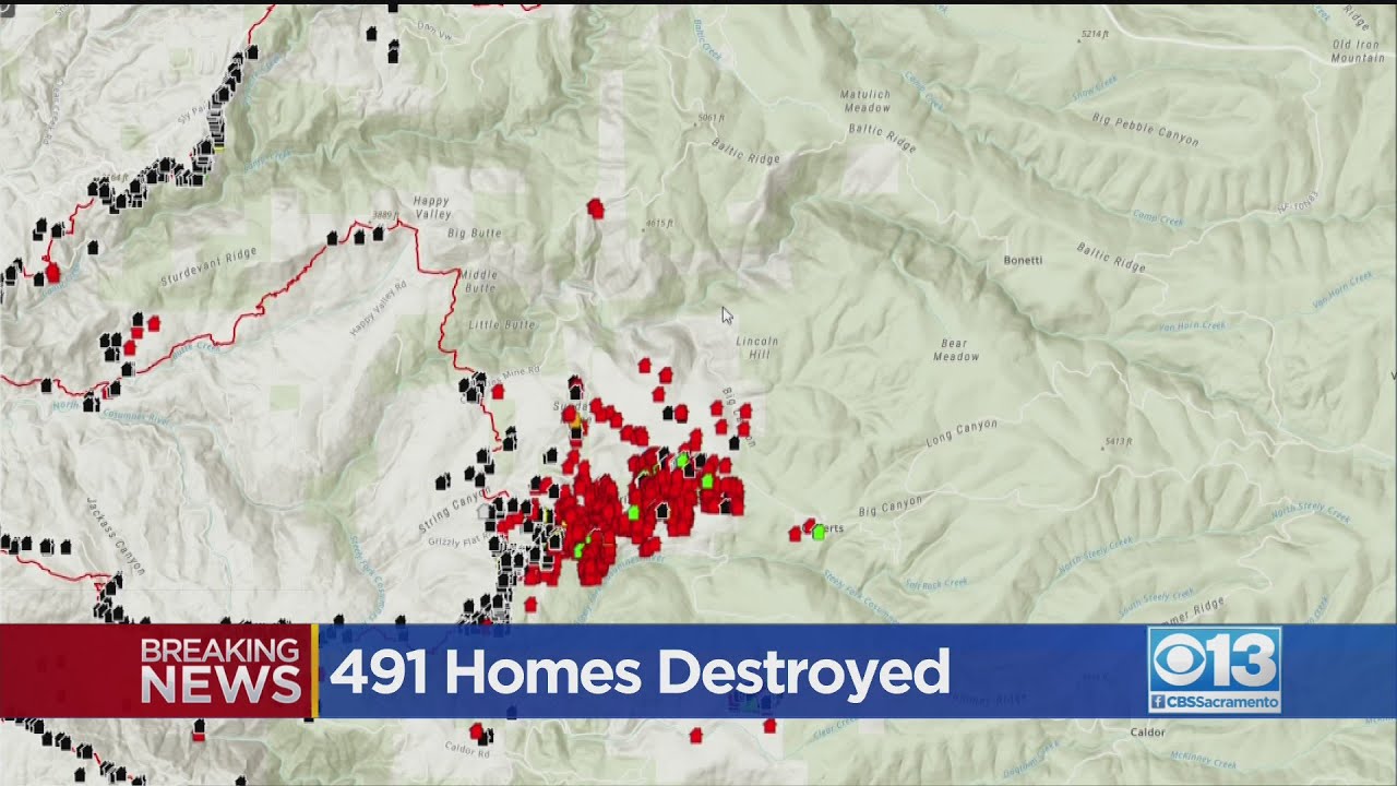 491 Homes Destroyed So Far By Caldor Fire YouTube