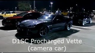 800hp Turbo Mustang vs 850hp D1SC Procharged Vette (HD)