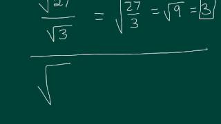 Squaring, Multiplying and Dividing Expressions Involving Square Roots