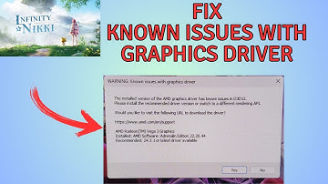 How to Fix known issues with Graphics Driver in Infinity Nikki