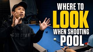 Where to look when shooting pool
