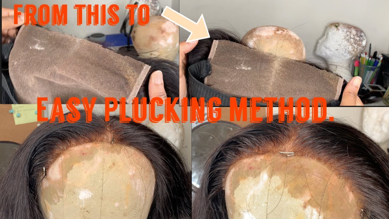 Plucking Defect DETAILED Plucking Method |Fixing A Clients Wig💇🏾♀️|In Real Time - YouTube