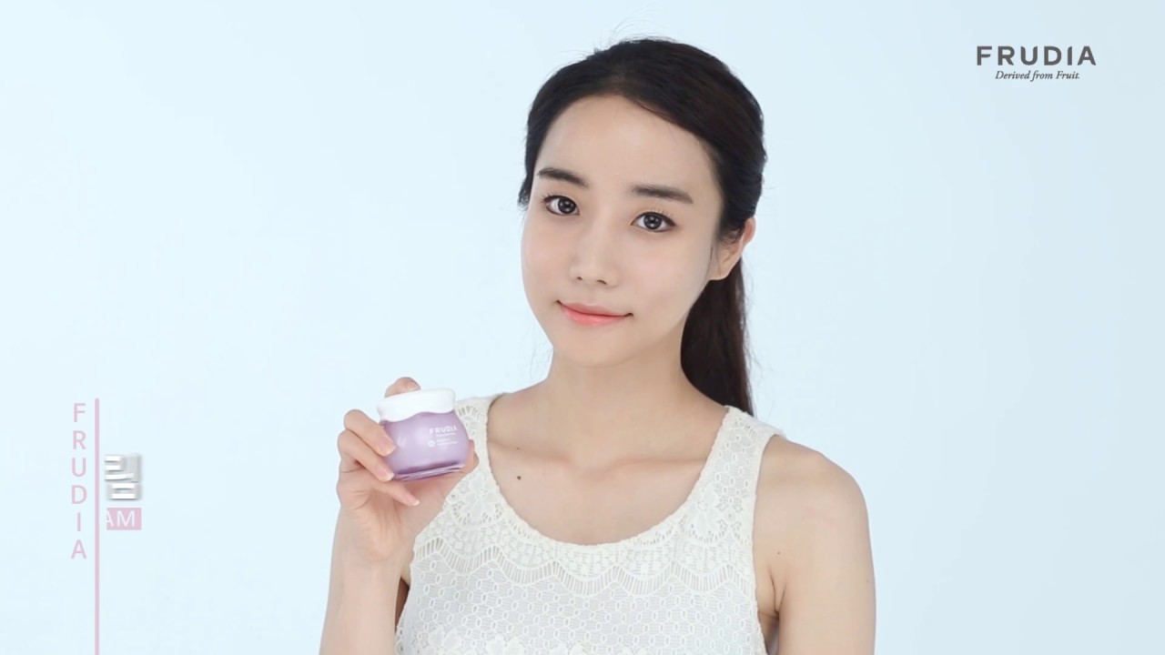 FRUDIA望莓止渴～藍莓補水凝霜_搭配臉部按摩使用法