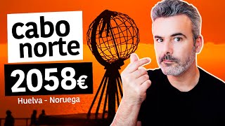 ¿Cuánto cuesta CABO NORTE en moto? ⚠  precios EXACTOS, ruta en moto en 28 días. Huelva  Nordkapp.