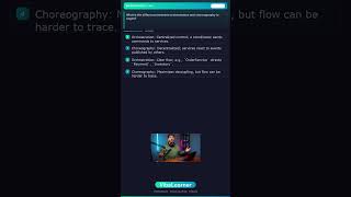 What is the difference between orchestration and choreography in sagas | MICROSERVICES #shorts