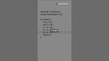 C++ Trick to Swap Variables Without Extra Space!