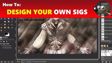 Design Your Own Custom Signatures / Sigs in GIMP | Using GIMP Tutorial