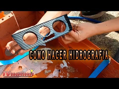 COMO HACER HIDROGRAFIA  BIEN EXPLICADO IMPRESION EN AGUA