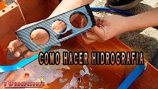 COMO HACER HIDROGRAFIA  BIEN EXPLICADO IMPRESION EN AGUA