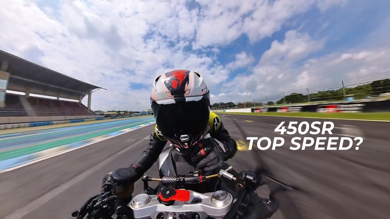 Cfmoto 450SR Top Speed on Race Track | Clark International Speedway