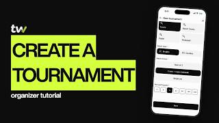 How to create a tournament on Tweener | Organizer tutorial