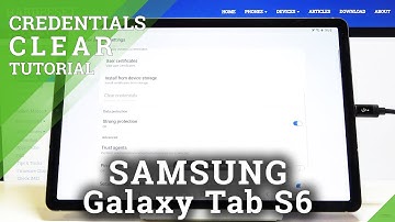 How to Clear Credentials in SAMSUNG Galaxy Tab S6 – Clear Licenses