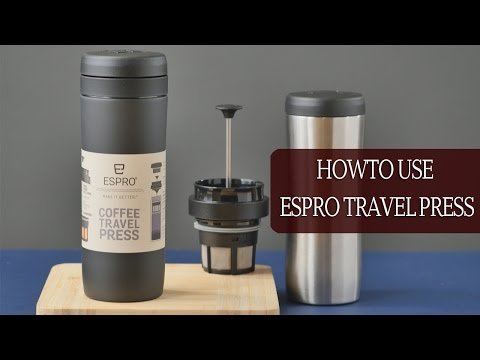 Espro Travel Press: How to make French Press Style Coffee (Stainless Steel Travel Mug)