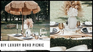 DIY LUXURY PICNIC SETUP | How to throw a luxury picnic