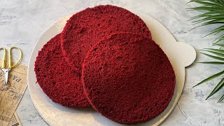 Red Velvet Cake Recipe | How To Make Red Velvet Sponge Cake | Basic Red Velvet Cake