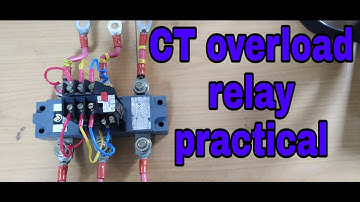 CT based  overload relay working .Bs electrical