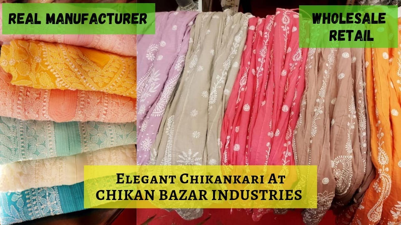 Pink Chikankari Kurti At Wholesale Rate at Rs.350/Piece in lucknow offer by Lucknow  Chikan Factory