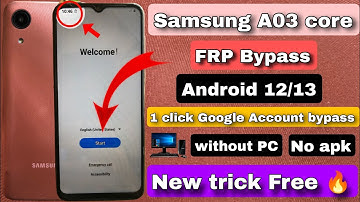 Samsung A03 Core FRP Bypass without PC | Samsung A03 core Google Account bypass New security update🔥