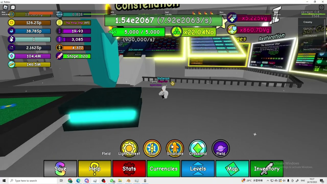 momentum cent (roblox grass cutting incremental)