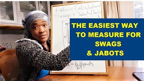 Swags & Jabots - How To Measure And Calculate Fabric Yardage | Sewing Tip