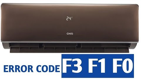 Changhong Ruba dc inverter ac error code F3 F1 F0|| how to fix error code F3 F1 F0||