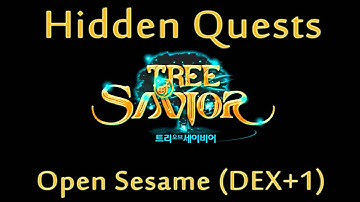 Tree of Savior Hidden Quests - Open Sesame DEX +1