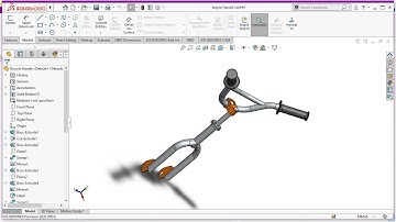 How to Model Bicycle Handlebars in SolidWorks Tutorial