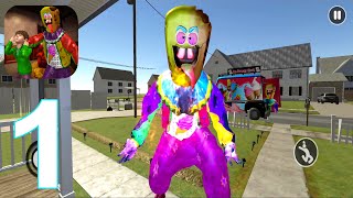 Crazy Ice Scream Clown Freaky Clown Horror Neighbor Gameplay Walkthrough Part 1 (IOS/Android) screenshot 2