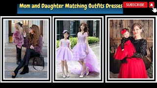 Mom and daughter matching outfits dresses and idea||mom and daughter same dress||mom and daughter