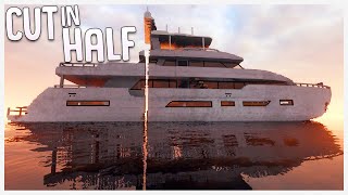 What Happens When You Cut A Mega Yacht In Half? - Teardown Funny Stunts