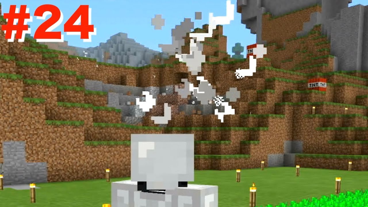 山を爆破して整地します かとちゃんマイクラ 24 Youtube