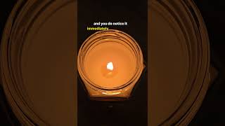 What actually happens when you light an Aurene candle #candle #candlescience #soycandles